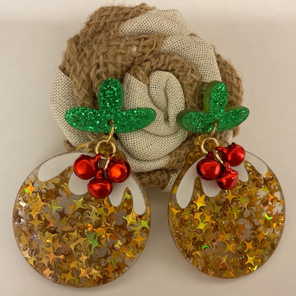 ❤️Christmas Ball/Ornament Earrings💚 - Picture 1 of 4